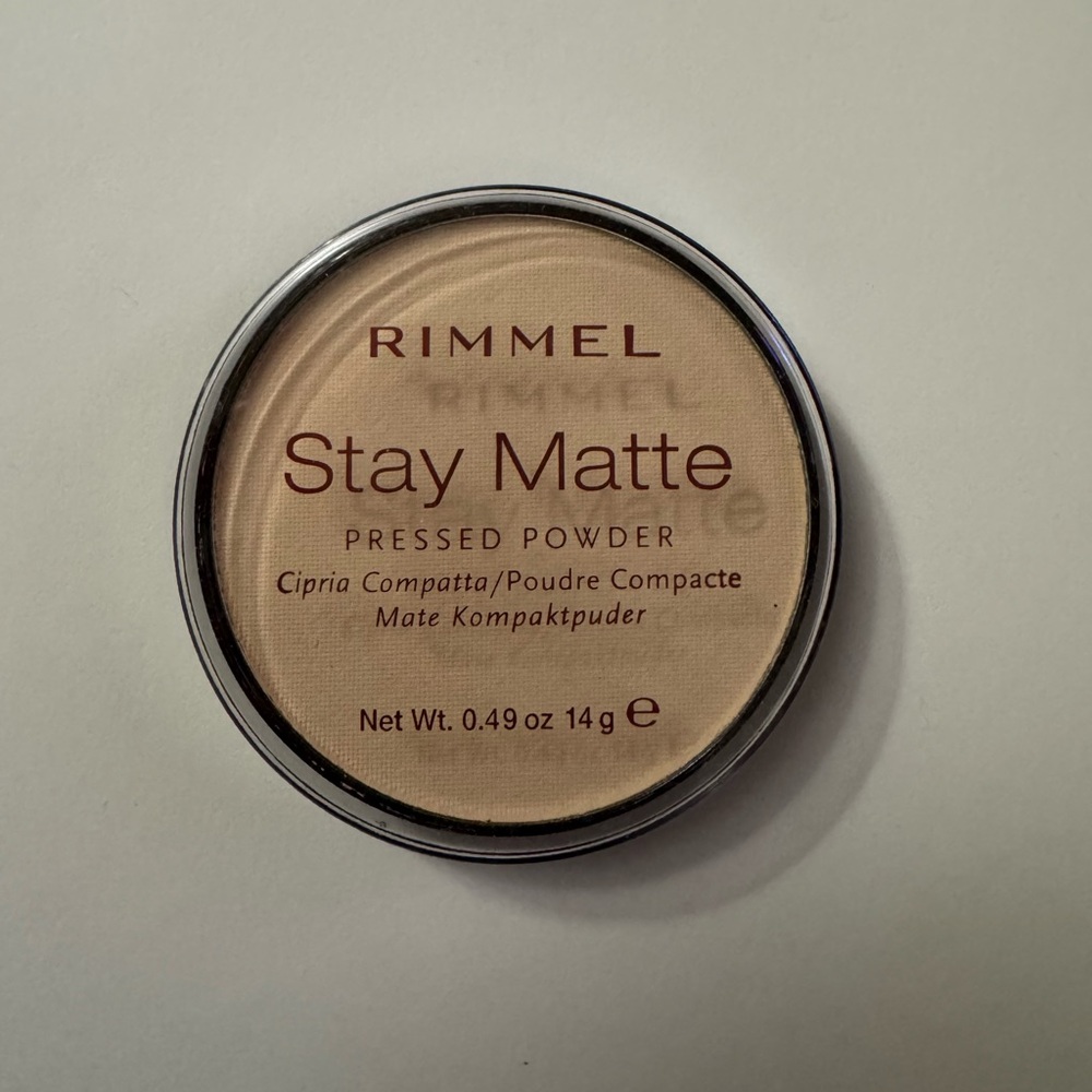 NEW Rimmel Stay Matte Pressed Powder .49oz 14g 001 Transparent